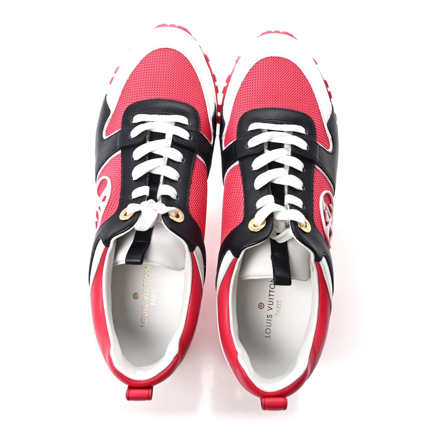 Louis Vuitton Calfskin Run Away Sneakers 37 Framboise Pink 2 of 9
