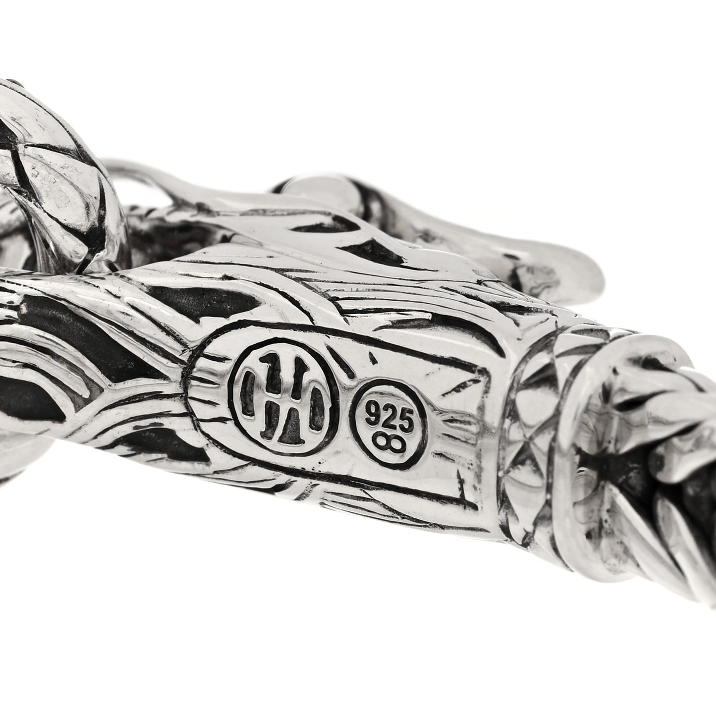 Sterling Silver Ruby Legends Naga Station Bracelet