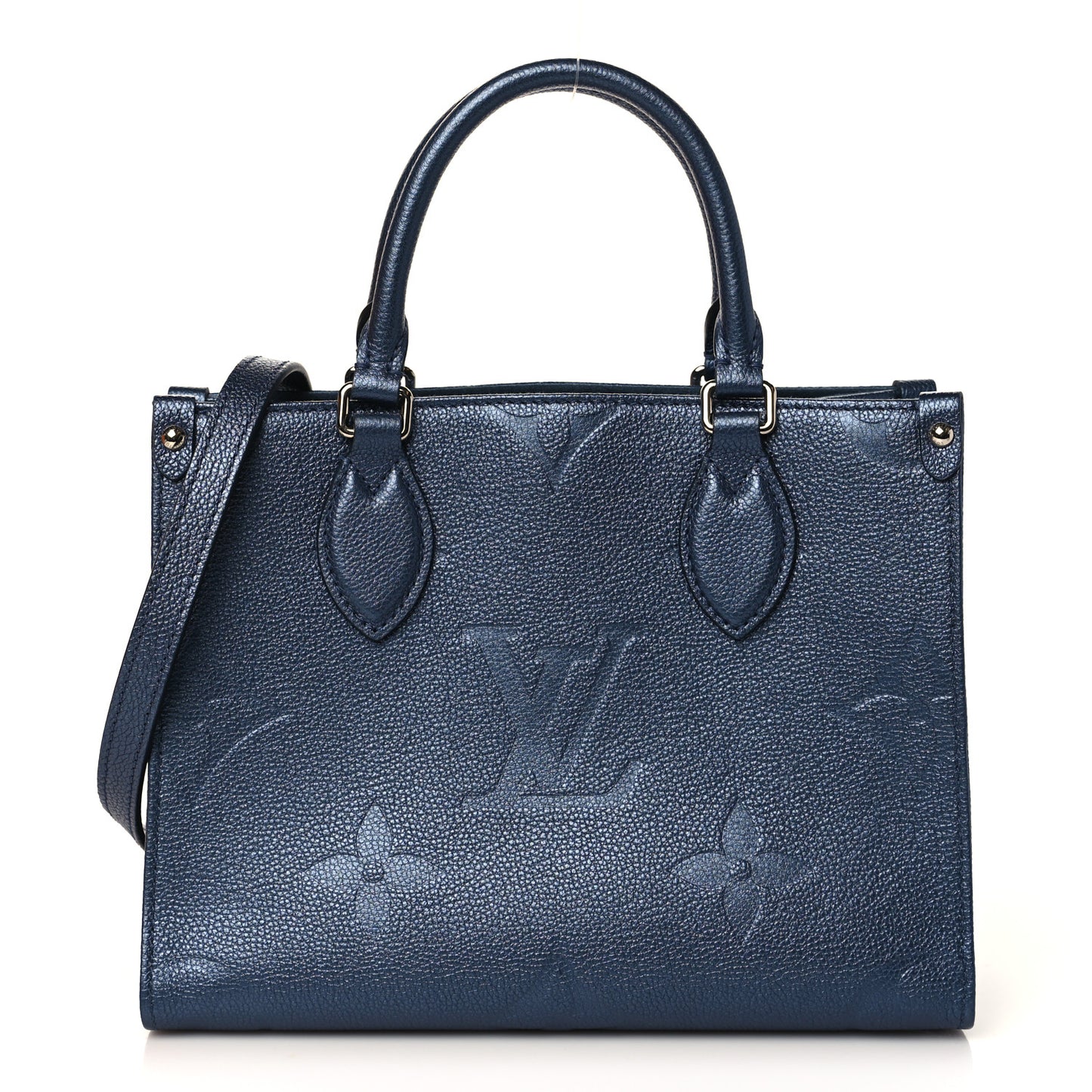 Metallic Empreinte Monogram Giant Onthego PM Navy Nacre