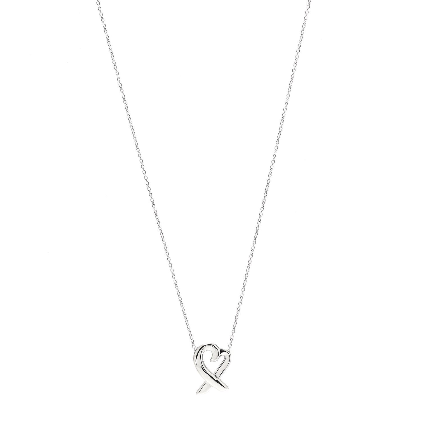 Sterling Silver Small Paloma Picasso Loving Heart Pendant Necklace