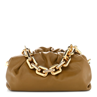 Bottega Veneta Calfskin The Pouch Chain Teak 1 of 10