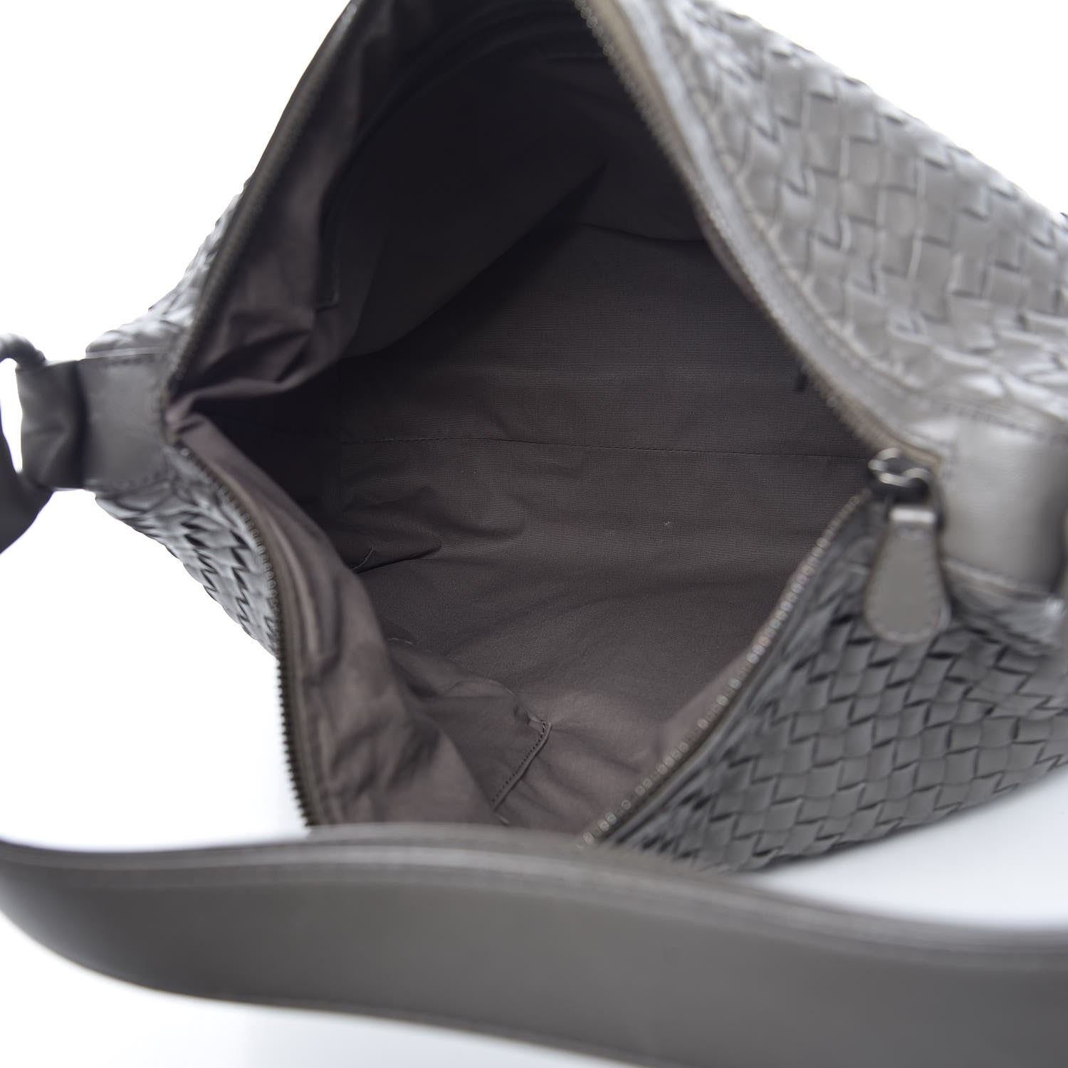 Bottega Veneta Nappa Intrecciato Pyramid Hobo Light Grey 5 of 11