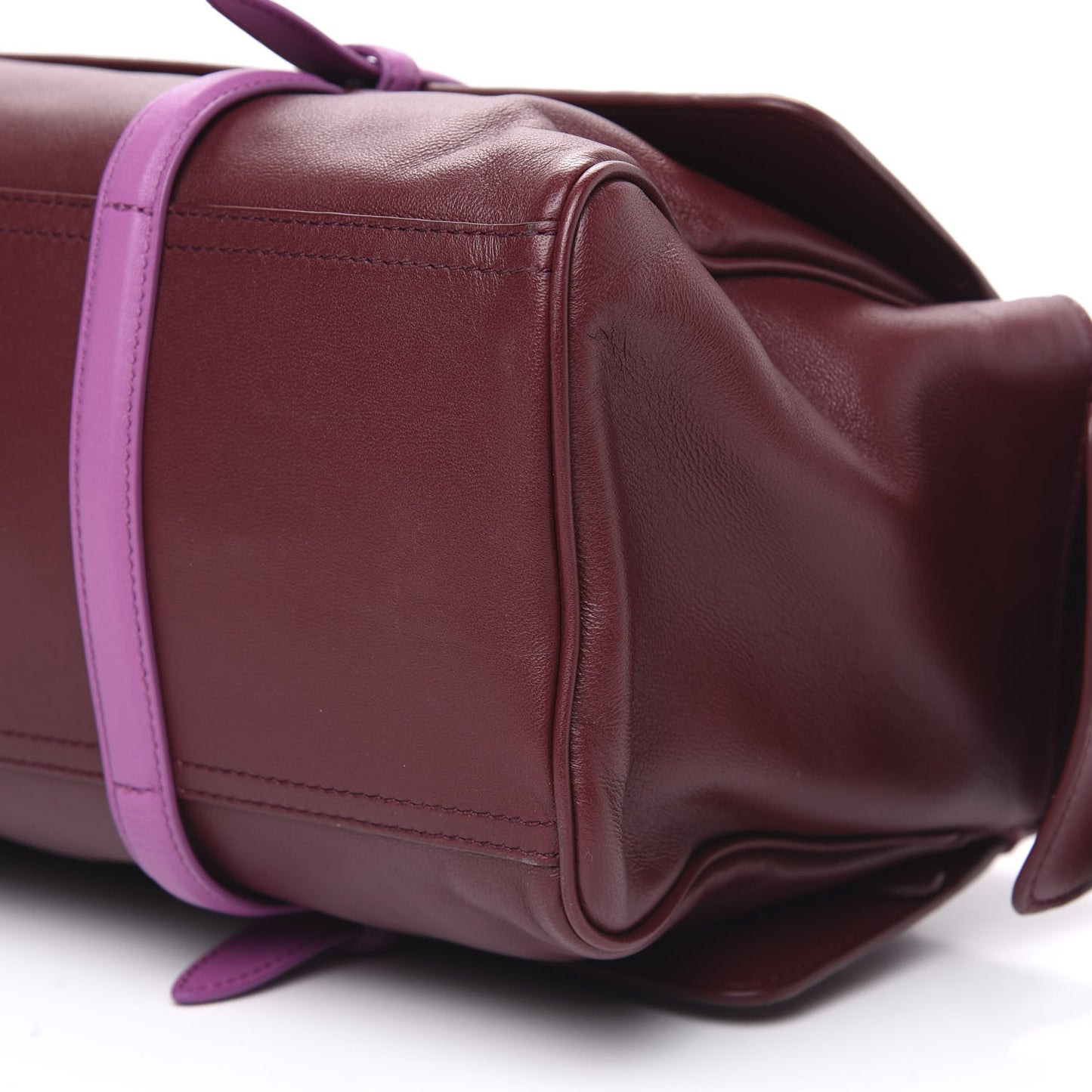 Nappa Intrecciato Top Handle Satchel Barolo Brick Peony