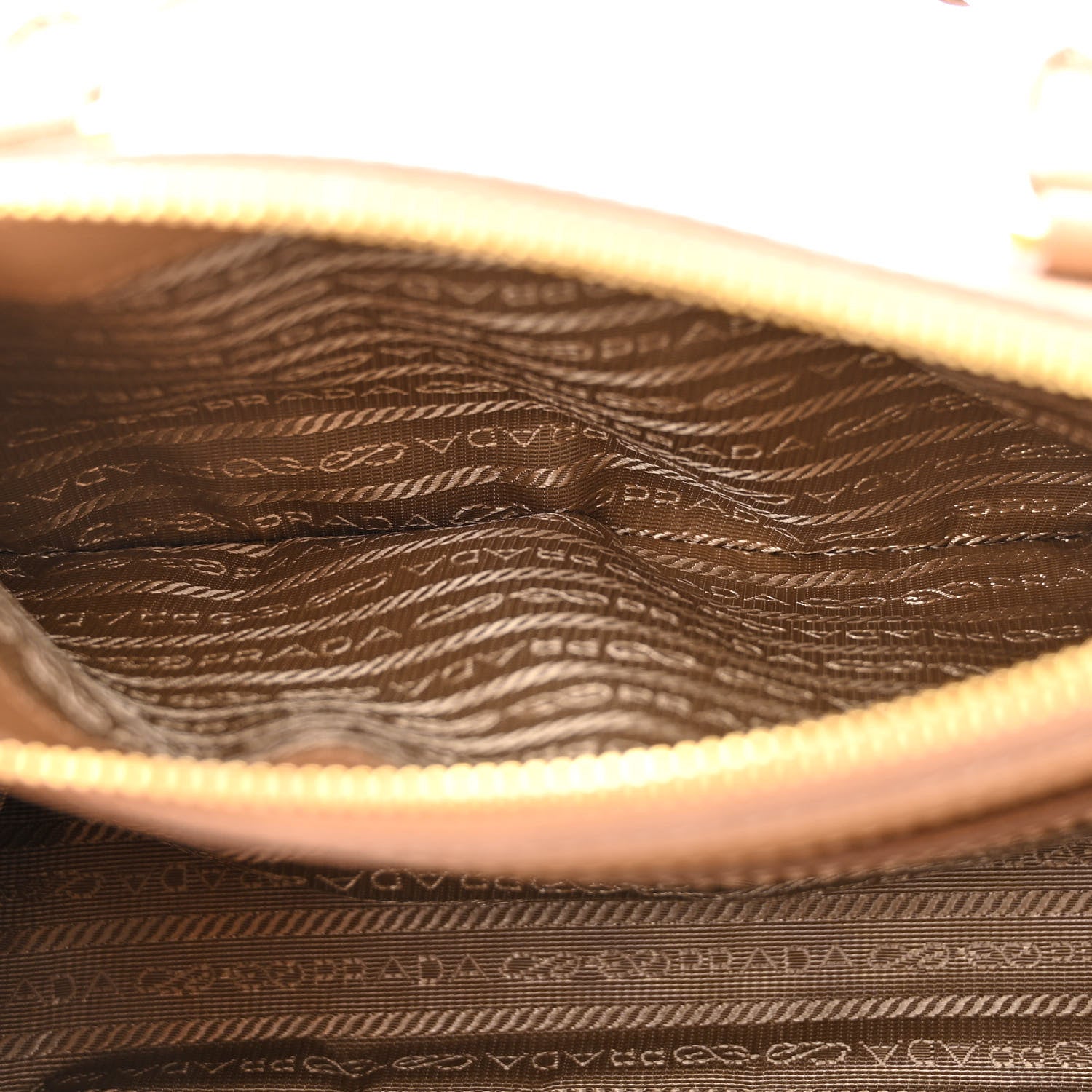 Prada Saffiano Small Galleria Double Zip Tote Caramel 6 of 14