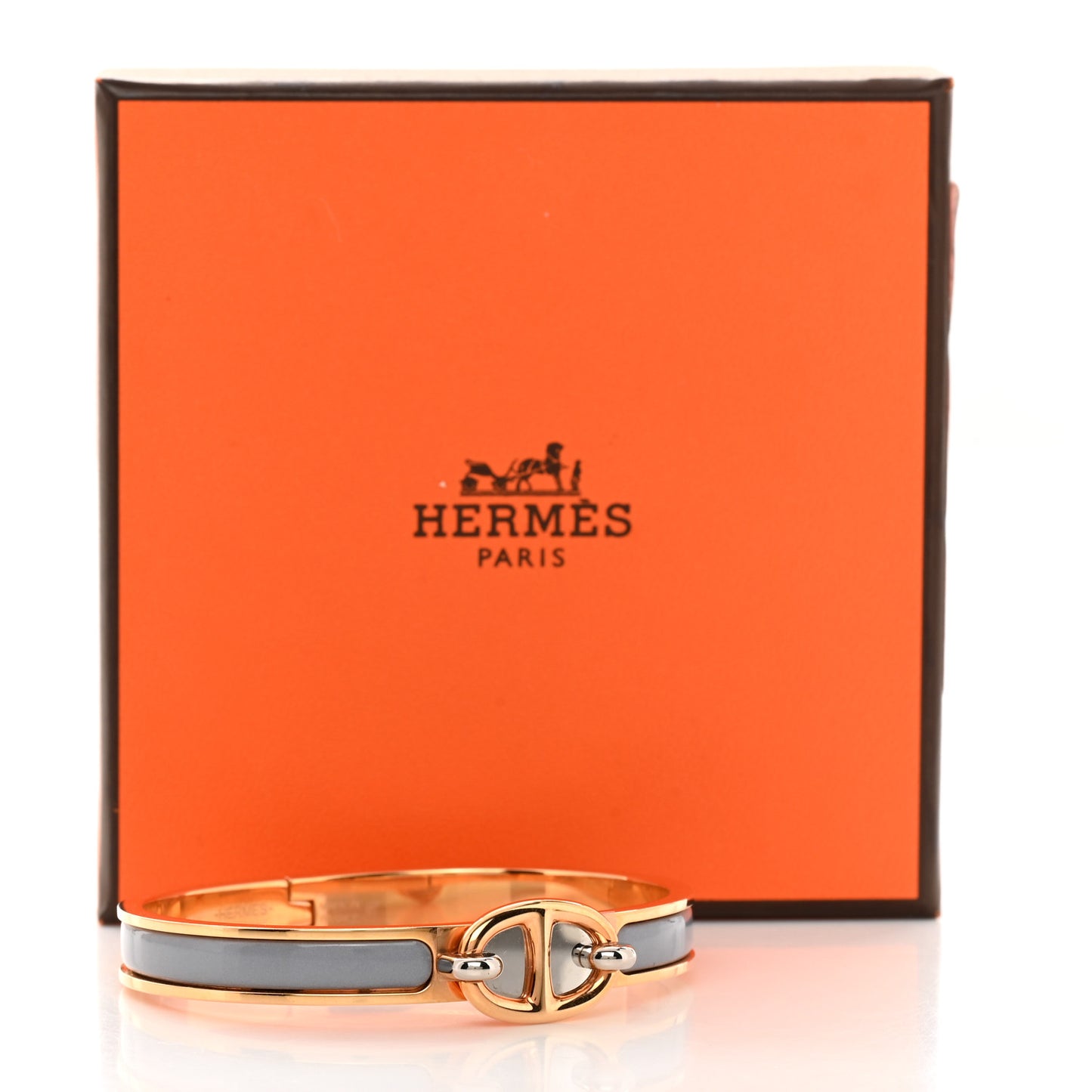 Enamel Mini Clic Chaine d'Ancre Bracelet GM Gris