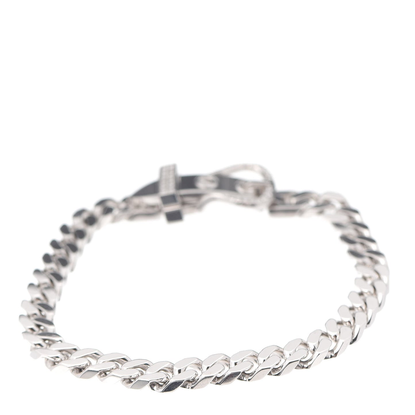 18K White Gold Diamond Boucle Sellier Bracelet LG