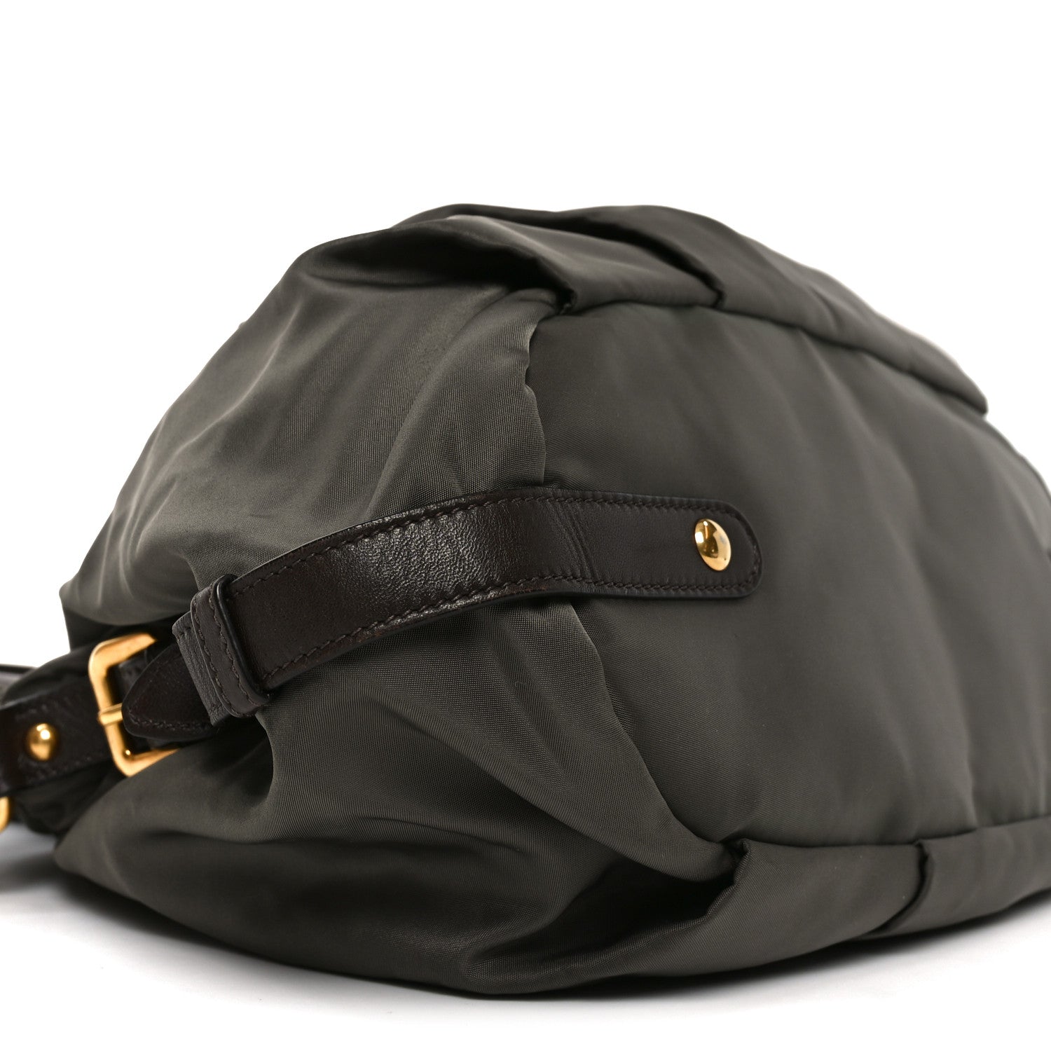 Prada Tessuto Nylon Jacquard Logo Tote  Bruciato Sughero 8 of 9