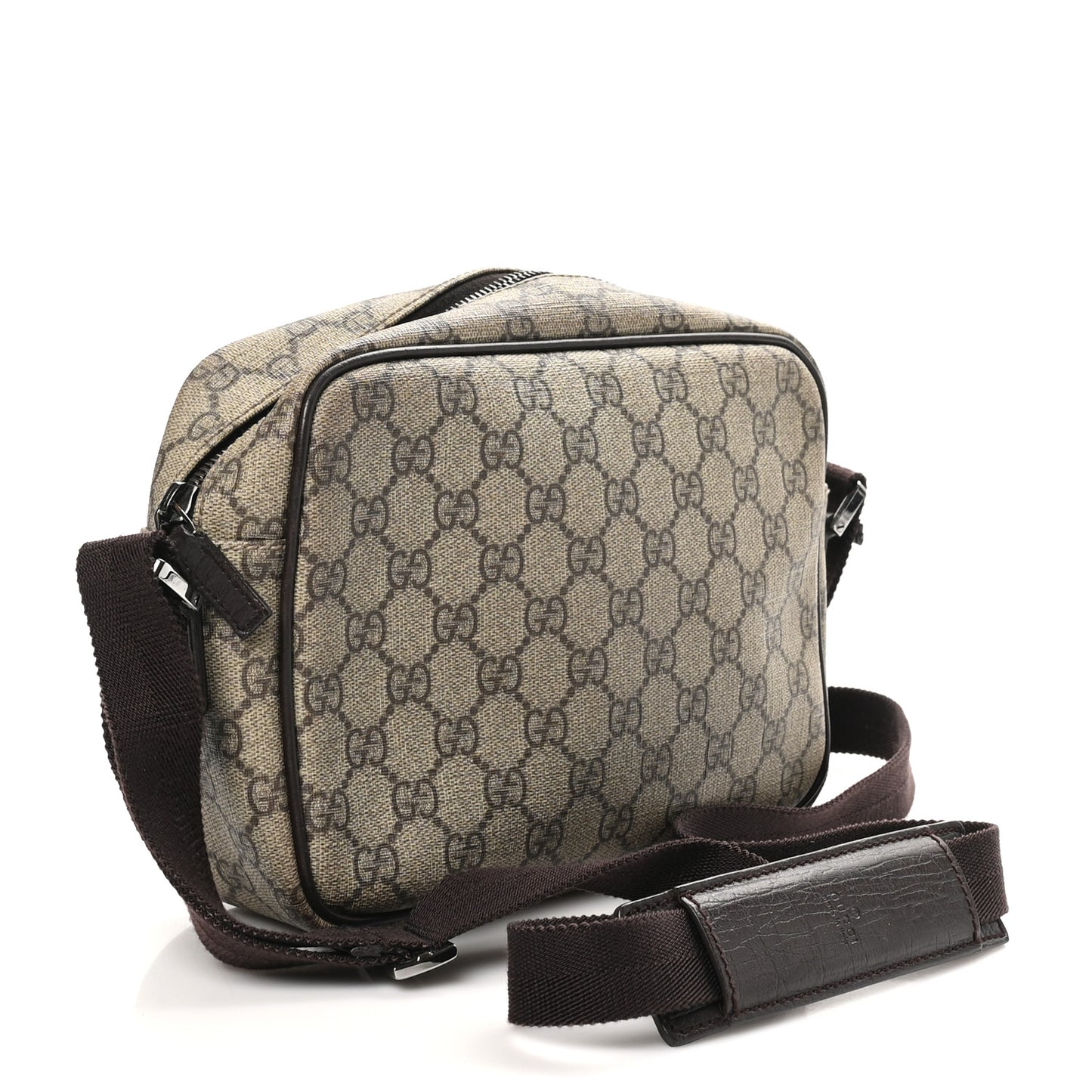 GG Plus Monogram Shoulder Bag Dark Brown