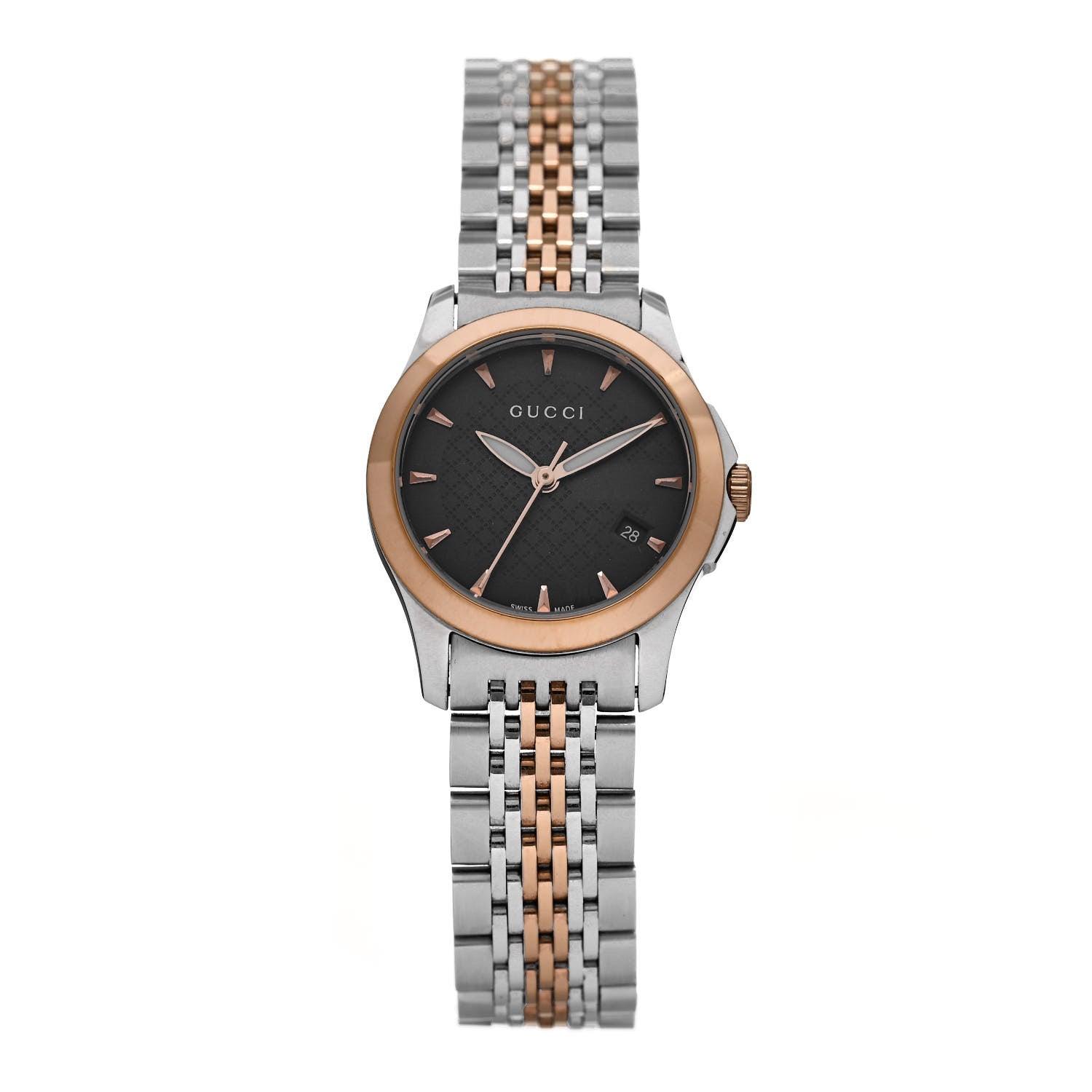 Gucci Stainless Steel 27mm G-Timeless Two Tone Quartz Watch Black 1 of 5
