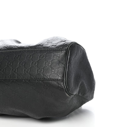 Gucci Guccissima Medium Sukey Tote Black 9 of 11