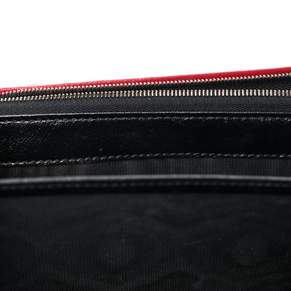 Gucci Azalea Calfskin Matelasse Diagonal Patchwork Torchon GG Marmont Chain Wallet Black Beige Romantic Cerise 12 of 14