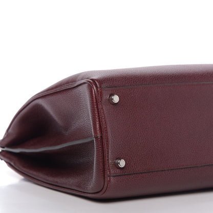 Gucci Grainy Calfskin Medium Zumi Top Handle Bag Vintage Bordeaux 6 of 9