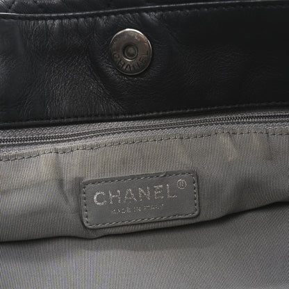 Chanel Calfskin Quilted Large Coco Pleats Tote Black 6 of 10