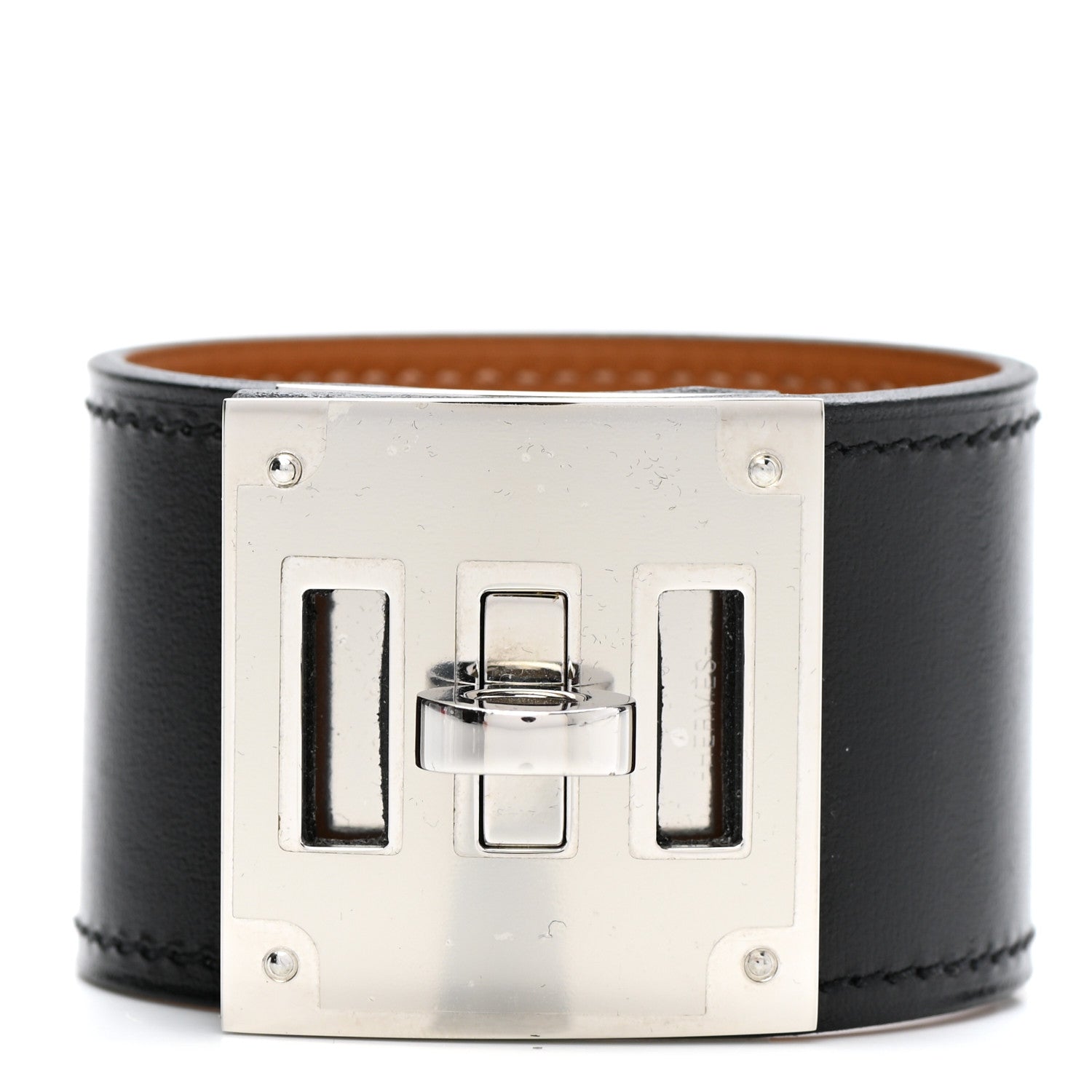 Hermes Chamonix Kelly Dog Bracelet T1 Black 1 of 6