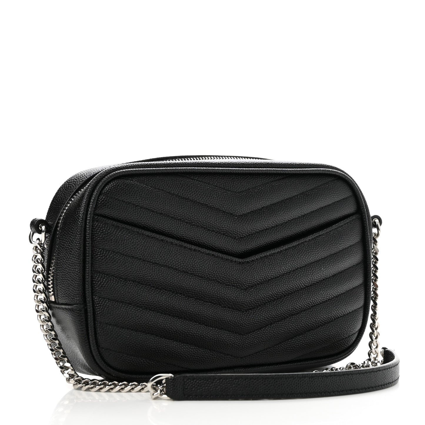 Grain De Poudre Matelasse Monogram Mini Lou Camera Bag Black