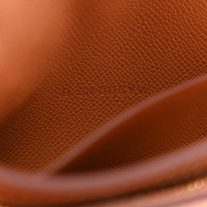Hermes Madame Calfskin Kelly Slim Wallet Gold 7 of 9