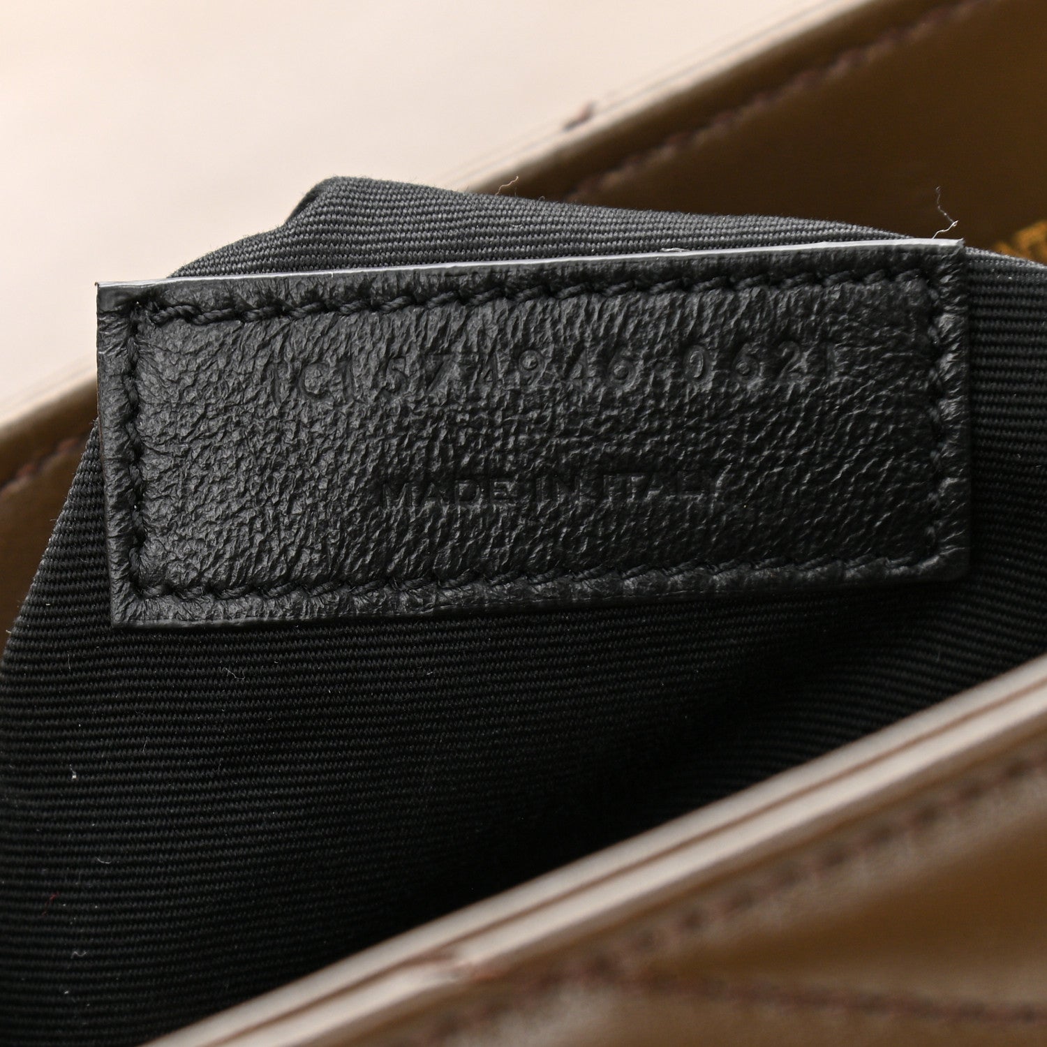 Saint Laurent Calfskin Y Quilted Monogram Medium Loulou Chain Satchel Soil Brown 9 of 12