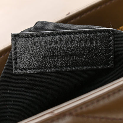 Saint Laurent Calfskin Y Quilted Monogram Medium Loulou Chain Satchel Soil Brown 9 of 12