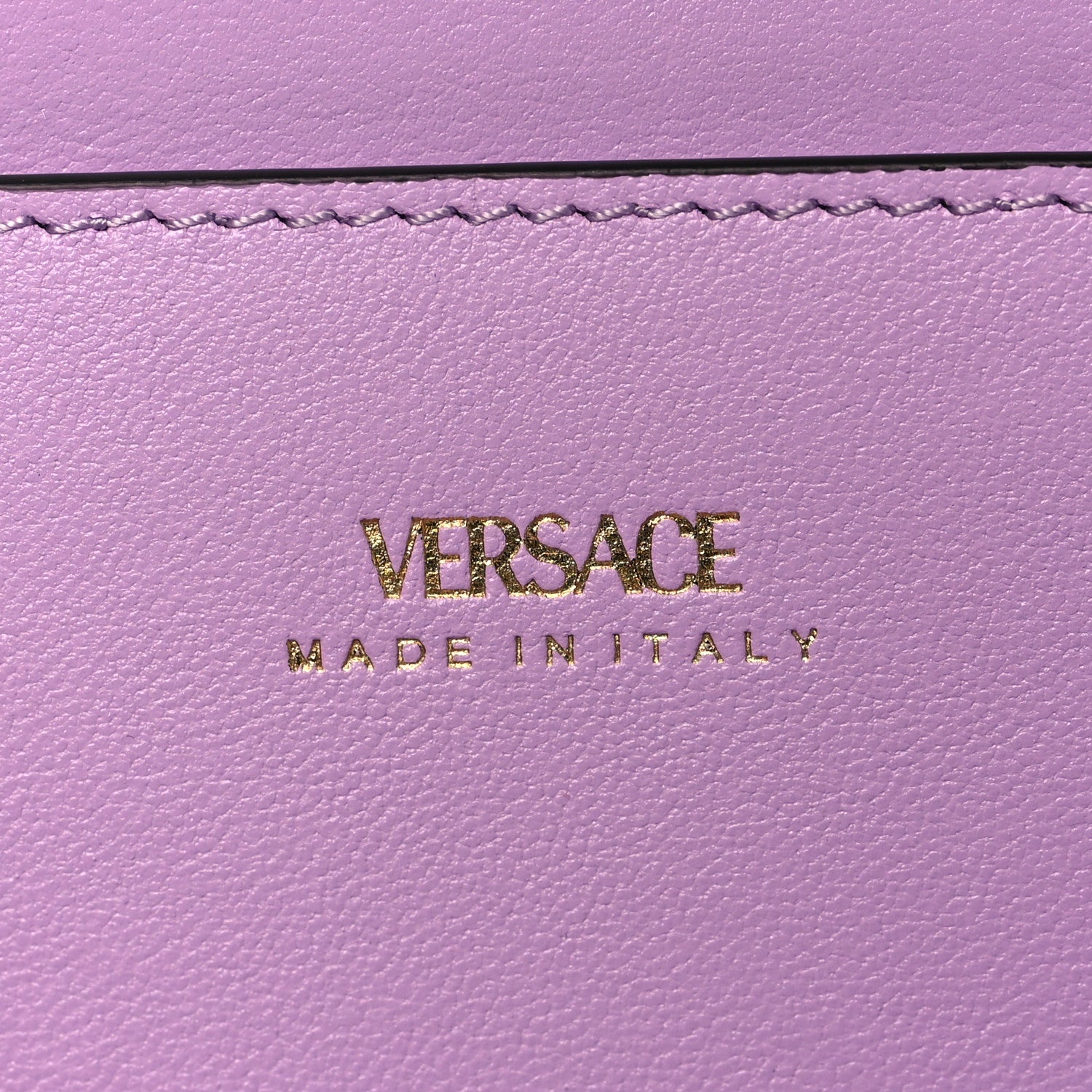 Versace Grained Calfskin La Medusa Wallet On Chain Fuchsia Pink Lilac 6 of 8