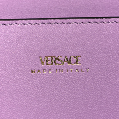 Versace Grained Calfskin La Medusa Wallet On Chain Fuchsia Pink Lilac 6 of 8