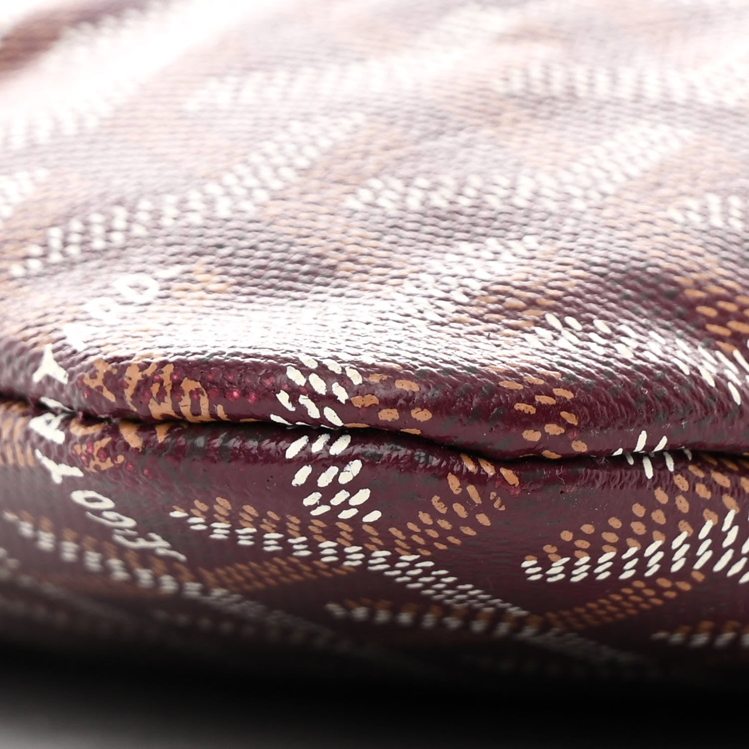 Goyard Goyardine Poitiers Tote Burgundy 9 of 10