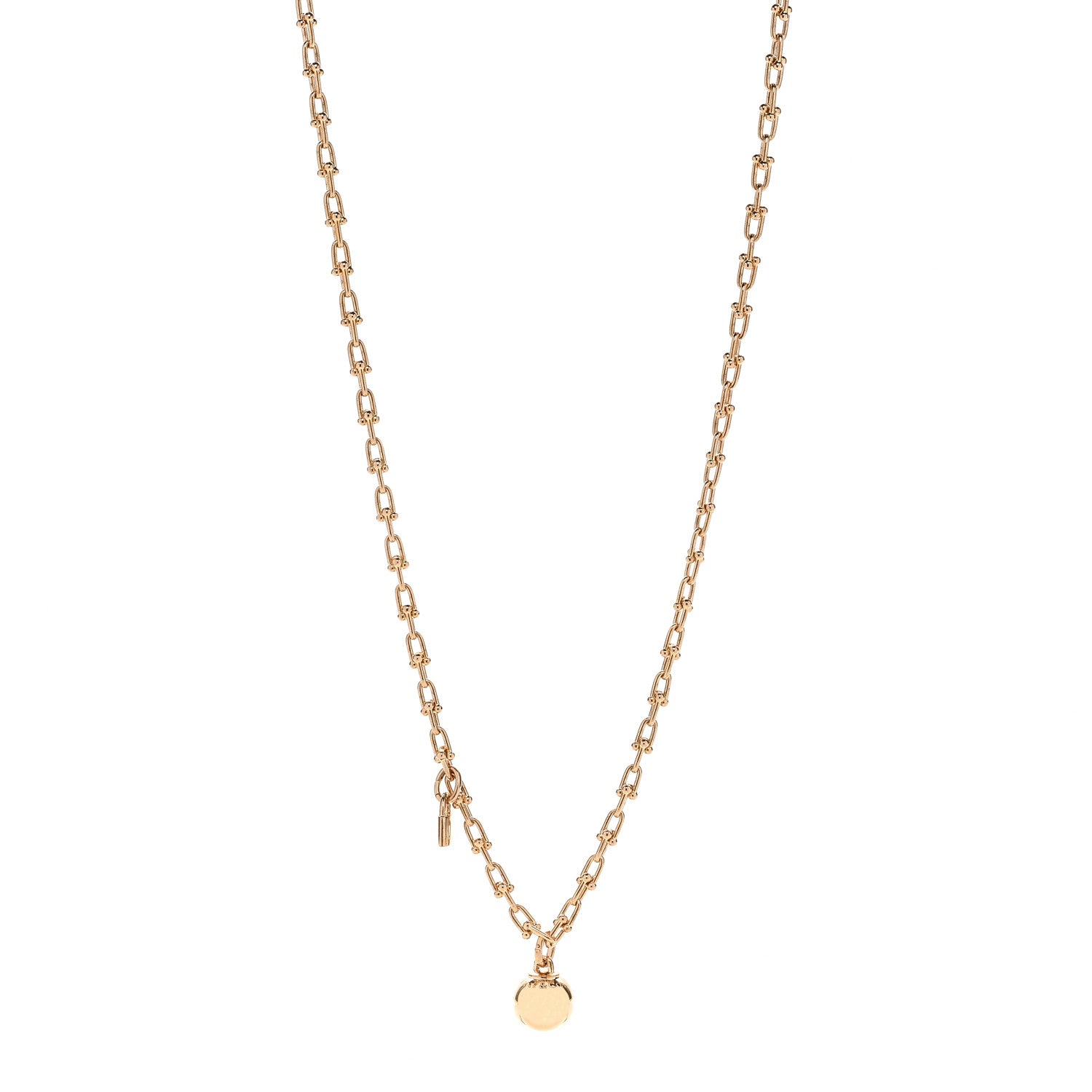 Tiffany 18K Rose Gold HardWear Wrap Necklace 1 of 8