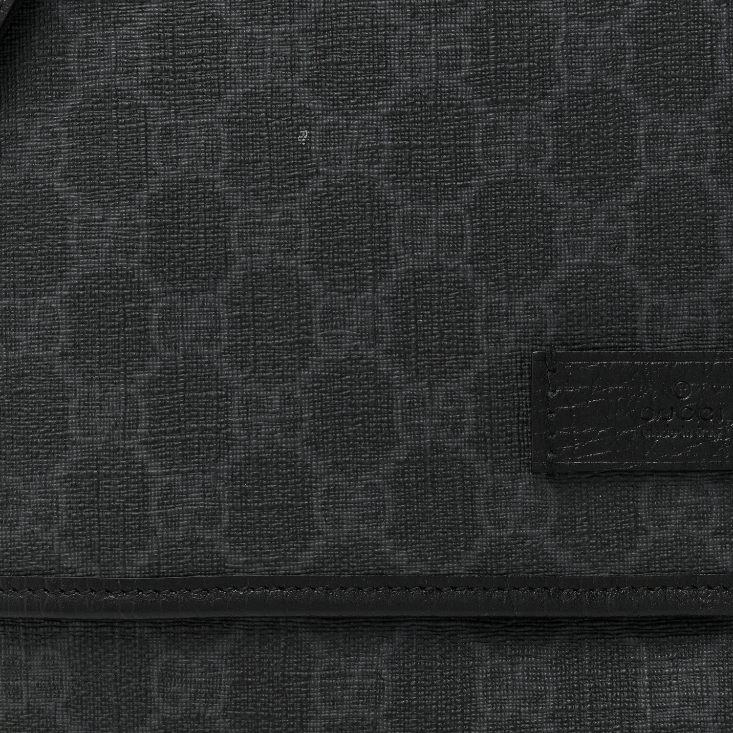 Gucci GG Plus Monogram Medium Flap Messenger Bag Black 8 of 16