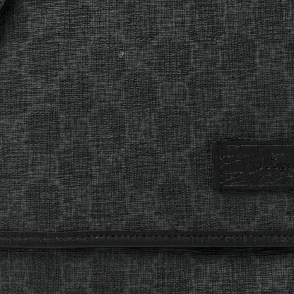 Gucci GG Plus Monogram Medium Flap Messenger Bag Black 8 of 16