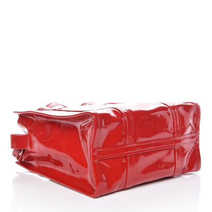 Balenciaga Patent S Bazar Shopper Tote Rouge Groseille 5 of 12