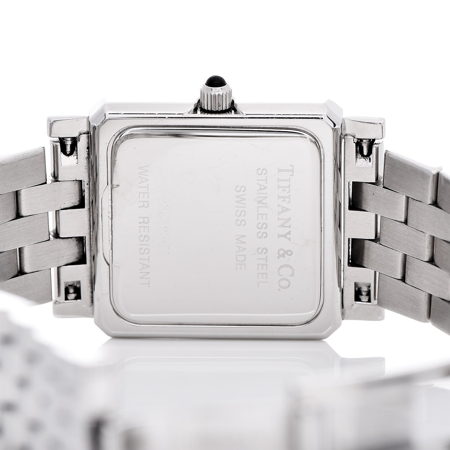 Tiffany Stainless Steel 24mm Classic Square Quartz Watch 5 of 7