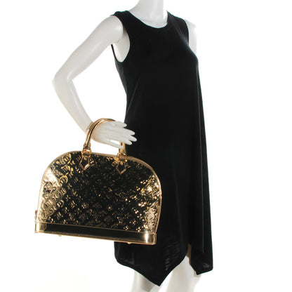 Louis Vuitton Monogram Miroir Alma MM Gold 2 of 8