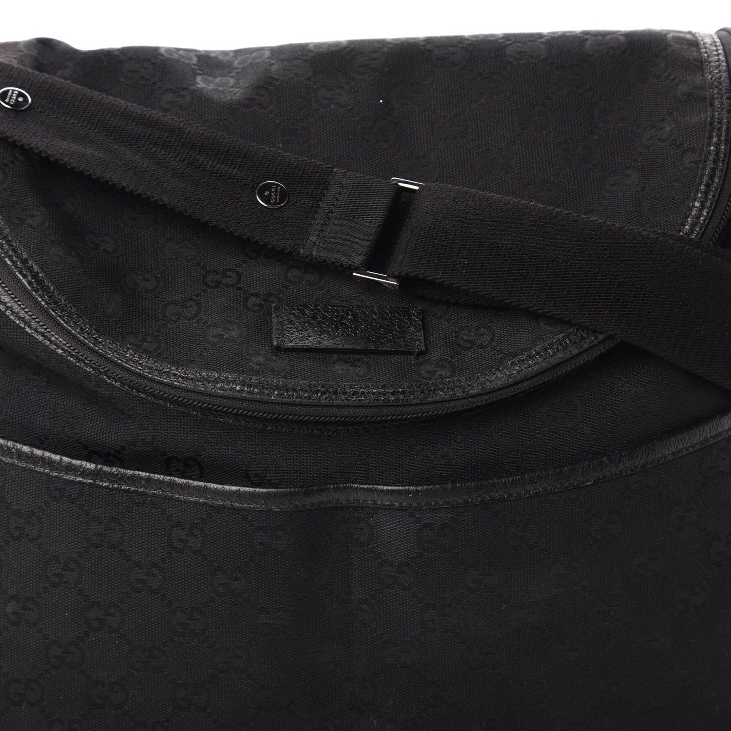 Gucci Monogram Large Diaper Bag Black 10 of 10