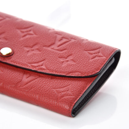 Louis Vuitton Empreinte Emilie Wallet Cherry 8 of 9