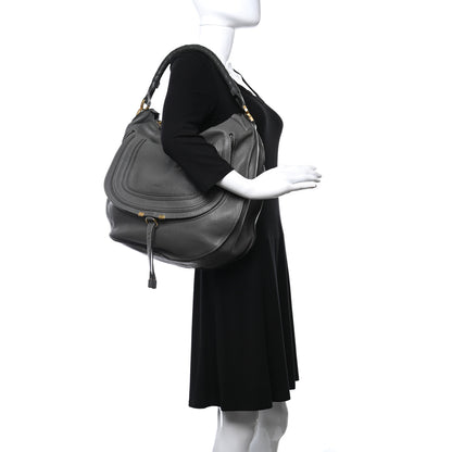 Chloe Calfskin Large Marcie Hobo Stone 2 of 10