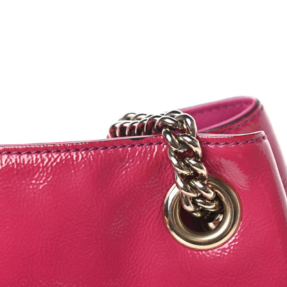 Gucci Vernice Naplack Medium Soho Chain Shoulder Bag Bright Bouganville 13 of 13