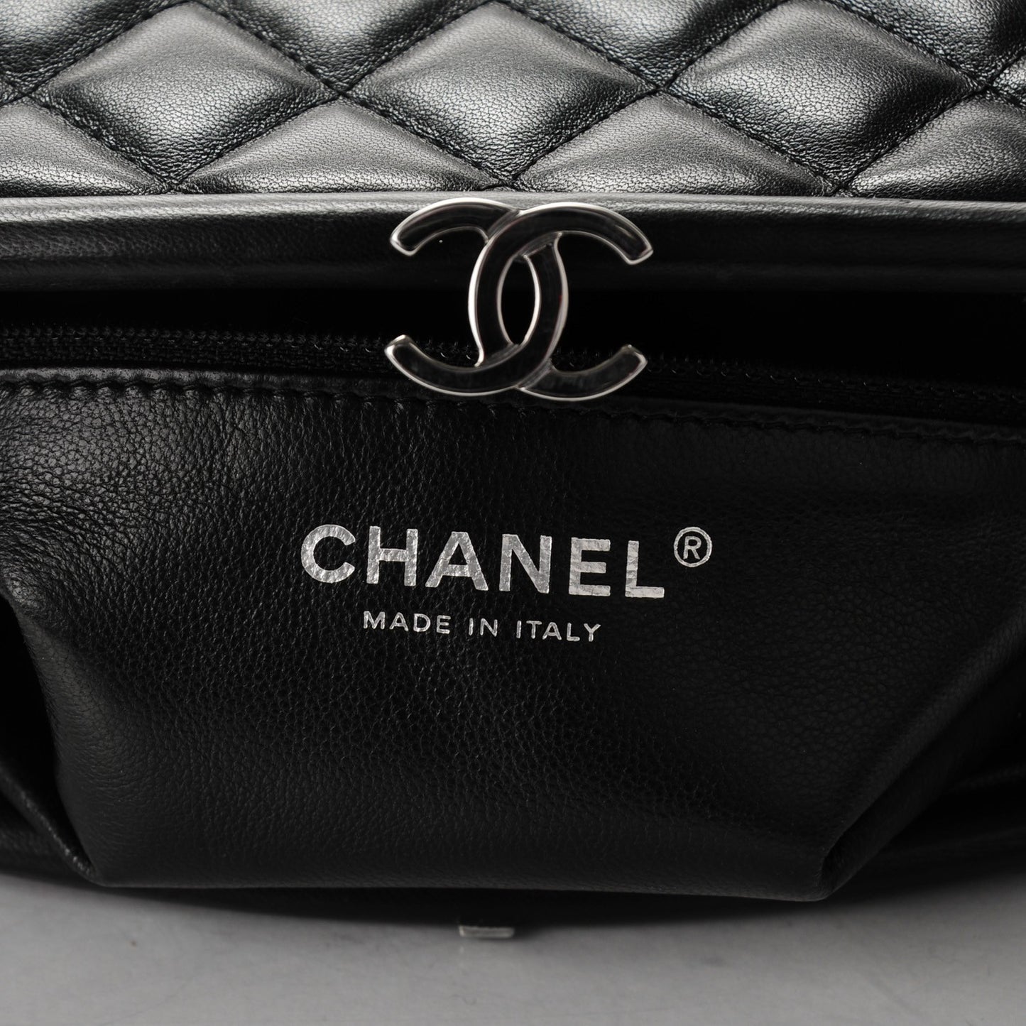 Lambskin Quilted Timeless Clutch Black