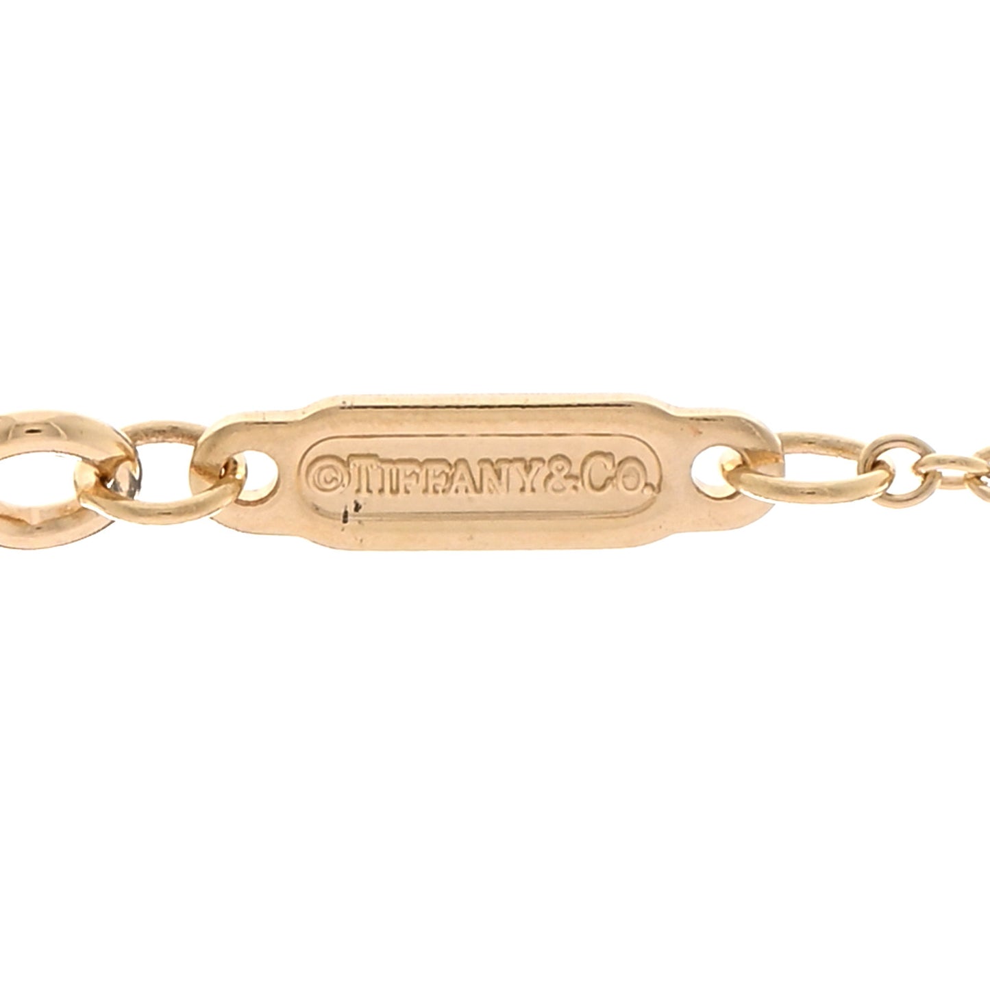 18K Yellow Gold Small T Smile Pendant Necklace