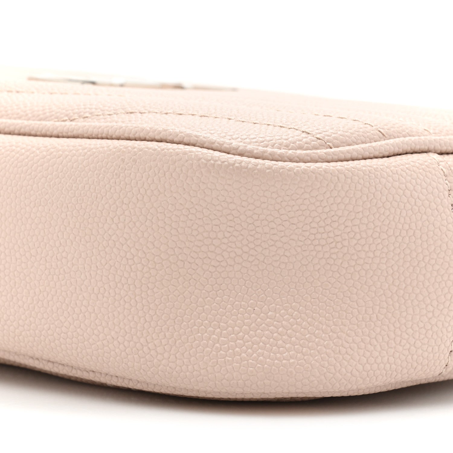 Saint Laurent Grain De Poudre Matelasse Monogram Mini Lou Camera Bag Marble Pink 8 of 10