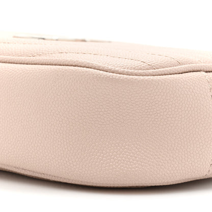Saint Laurent Grain De Poudre Matelasse Monogram Mini Lou Camera Bag Marble Pink 8 of 10