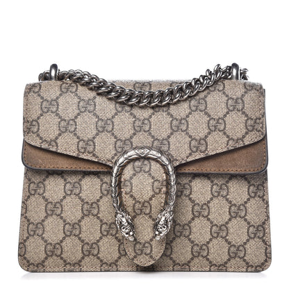 Gucci GG Supreme Monogram Mini Dionysus Shoulder Bag Taupe 1 of 9