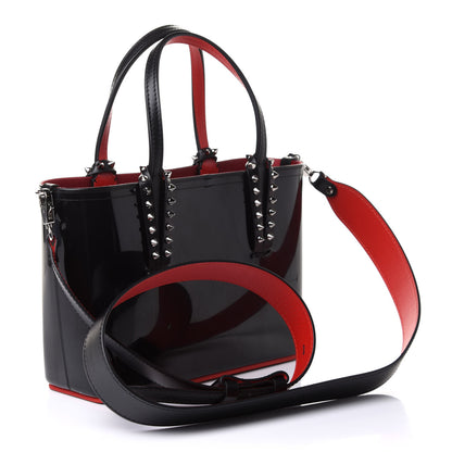 Christian Louboutin PVC Spikes Mini East West Cabata Tote Black 3 of 10