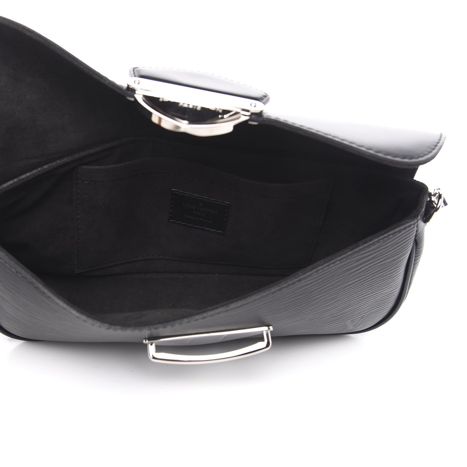Louis Vuitton Epi Montaigne Clutch Black 5 of 8