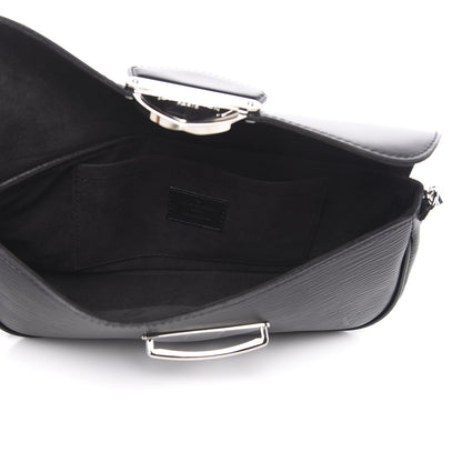 Louis Vuitton Epi Montaigne Clutch Black 5 of 8