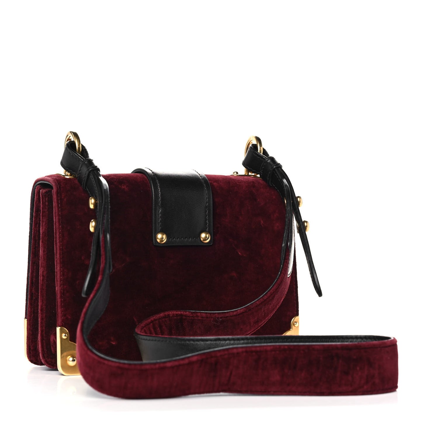 Velvet City Calfskin Cahier Bag Ribes Black