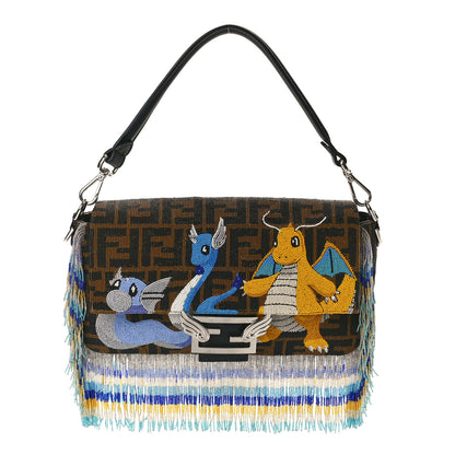 Fendi X FRGMT X POKEMON Beaded FF Fringe Baguette Multicolor 1 of 9