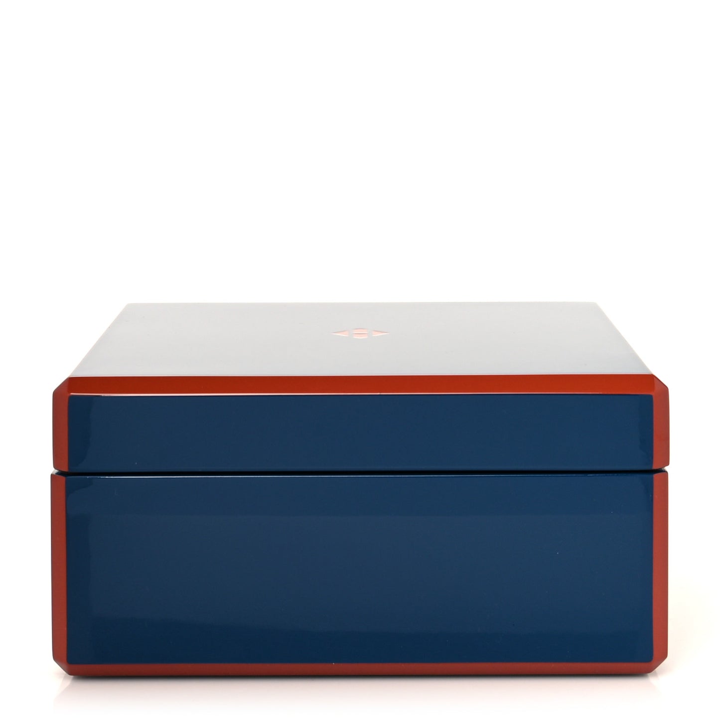 Lacquered Wood Facettes Watch Box Bleu Biarritz