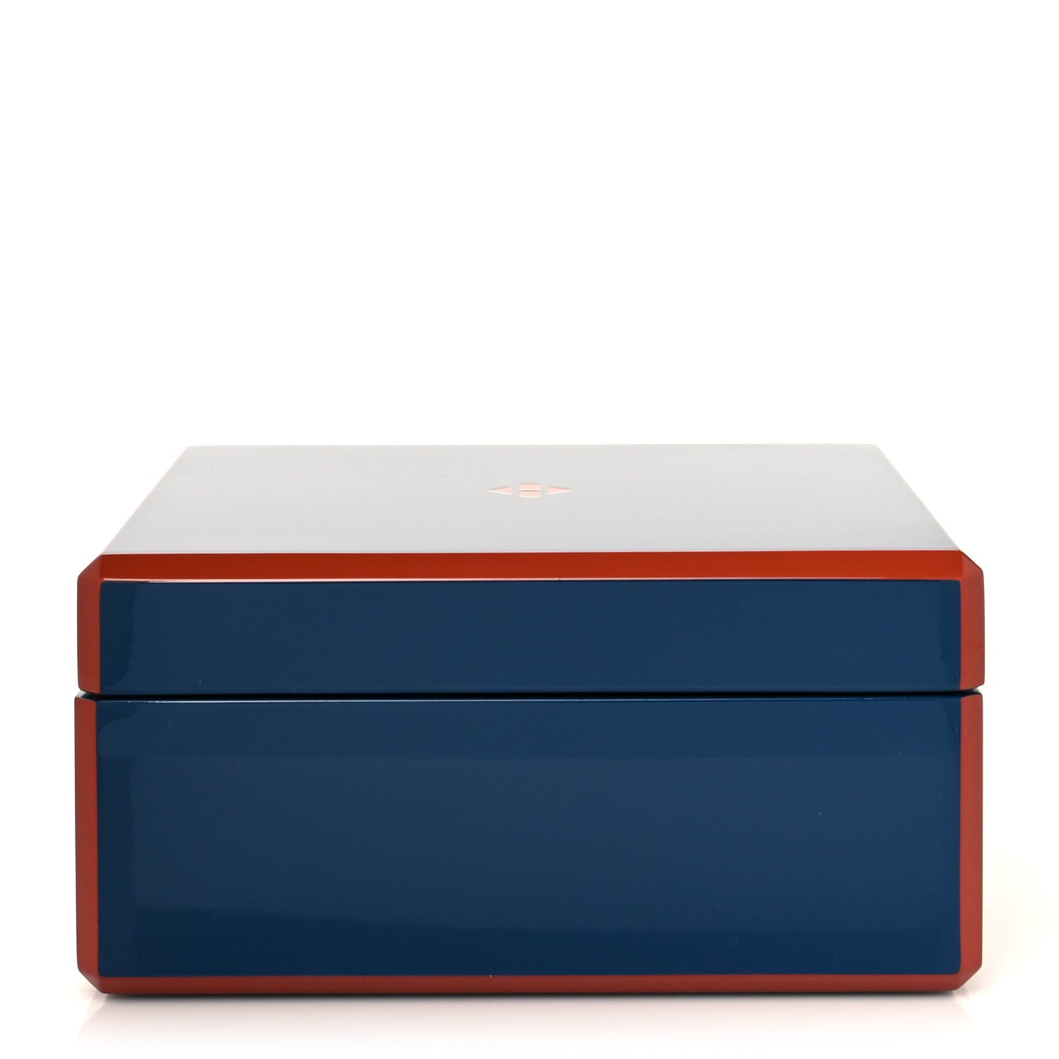 Hermes Lacquered Wood Facettes Watch Box Bleu Biarritz 1 of 8