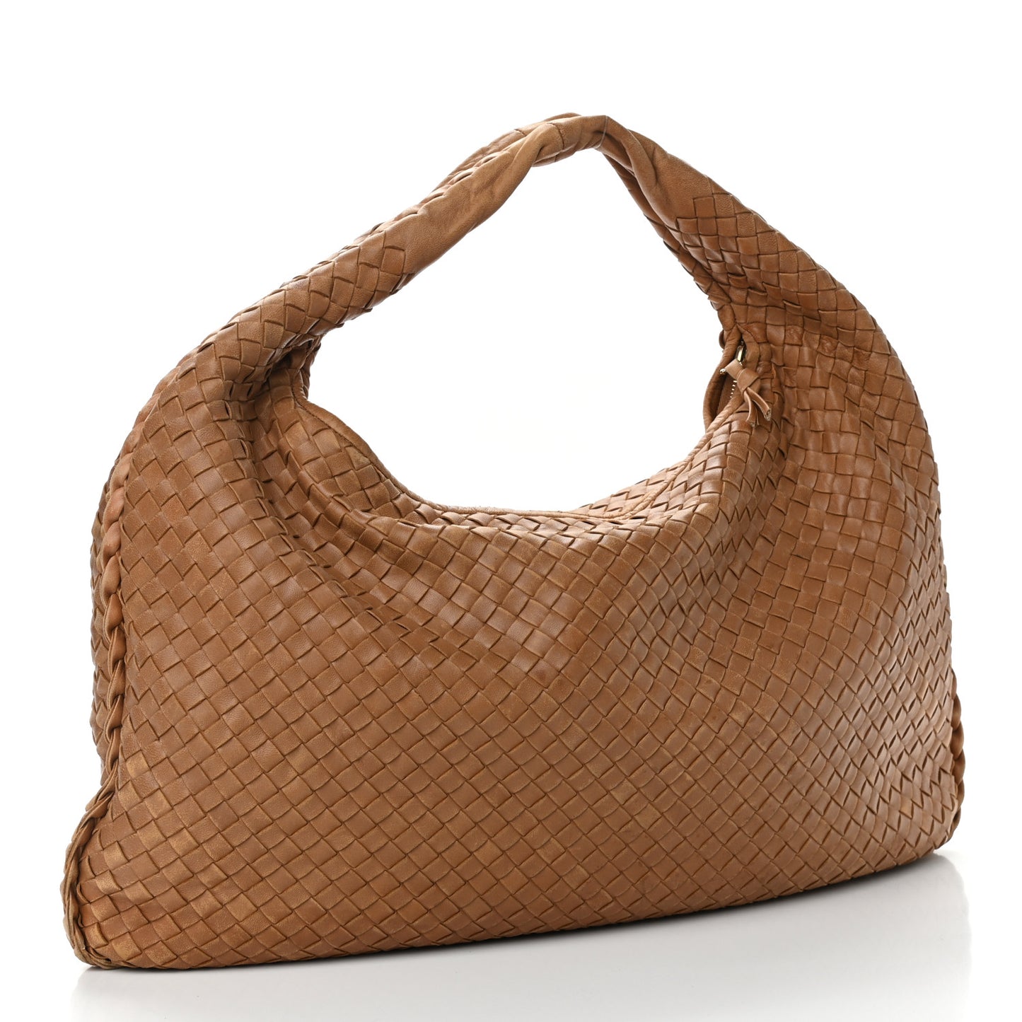 Nappa Intrecciato Large Veneta Hobo Maple