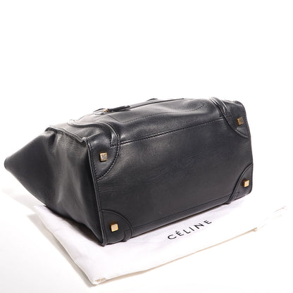 Celine Smooth Calfskin Mini Luggage Black 4 of 9