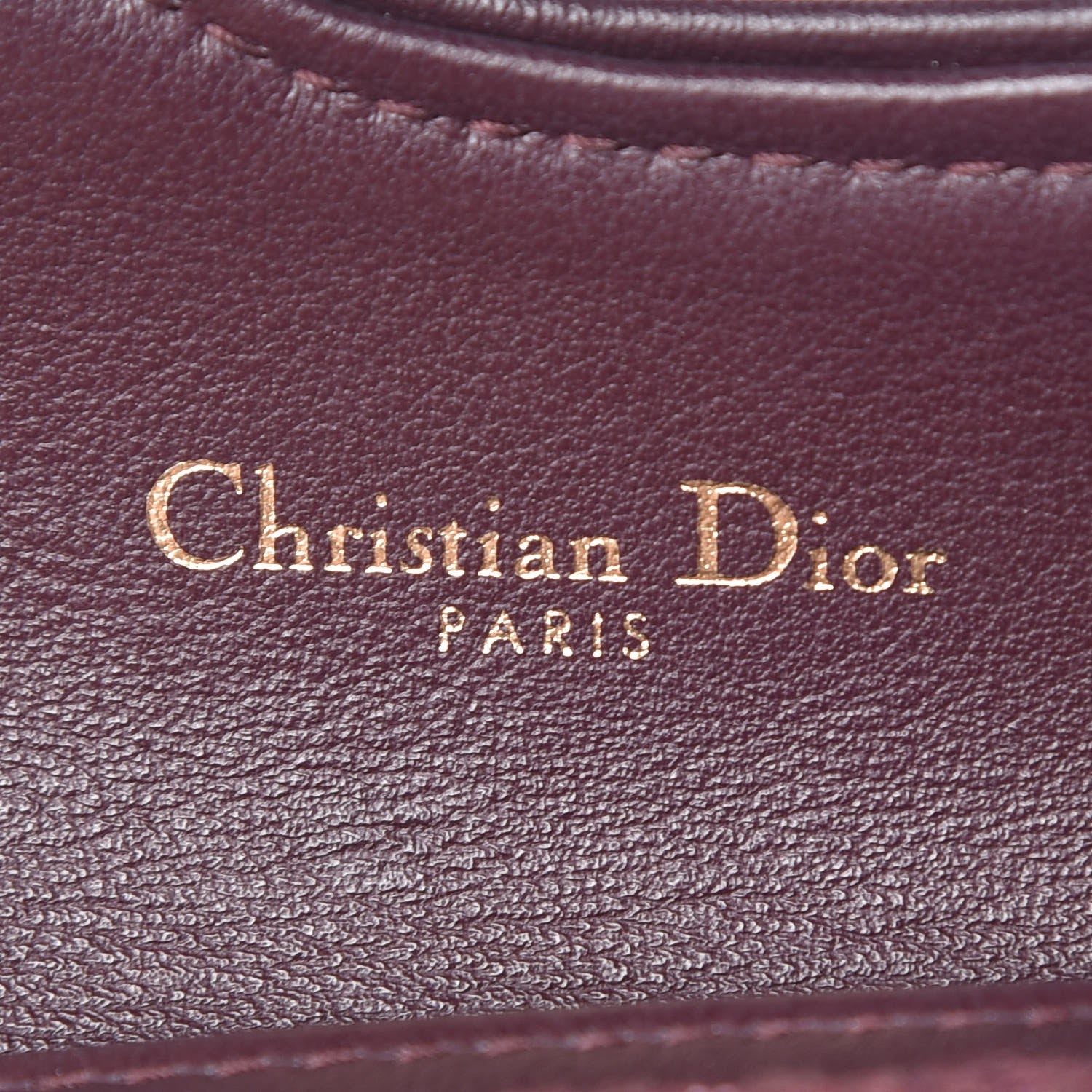 Christian Dior Oblique Saddle Card Holder Bordeaux 6 of 8